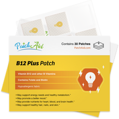 B12 Energy Plus Vitamin Patch - Energy & Mood Support