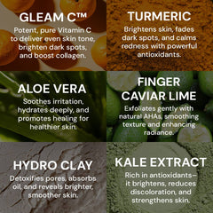 Gleamin - Vitamin C Clay Mask with Brush